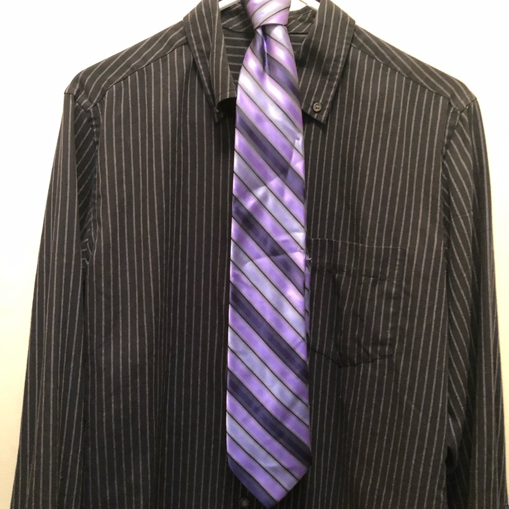 Purple zip tie multi colored purple